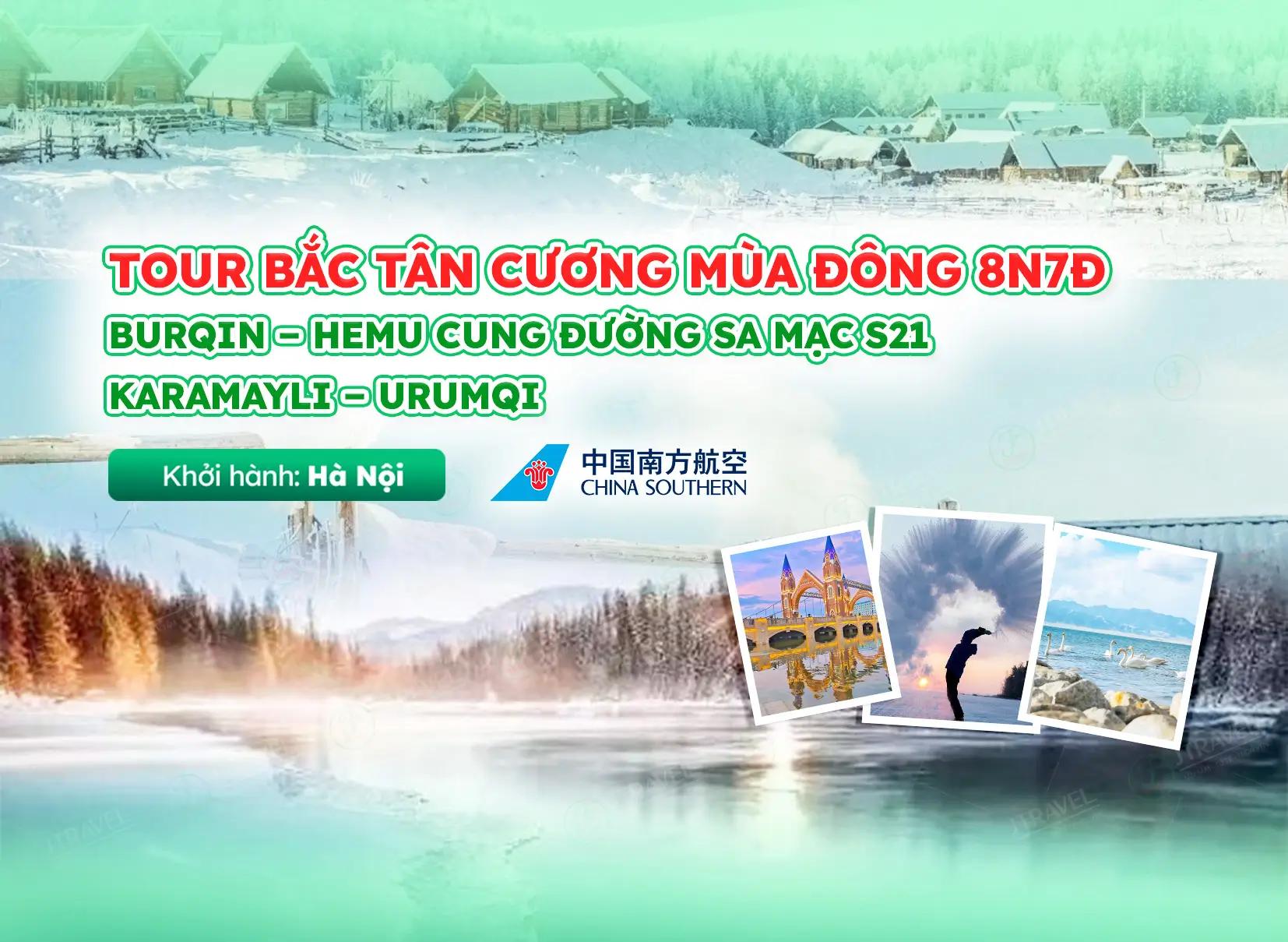 Tour Bắc Tân Cương mùa đông 8N7Đ từ Hà Nội | No Shopping