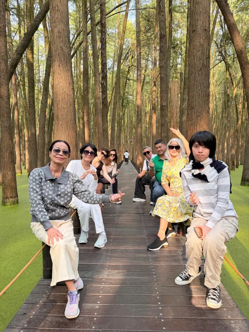 Du khách dạo rừng cây Chung Sơn - Tour Nam Kinh Thượng Hải