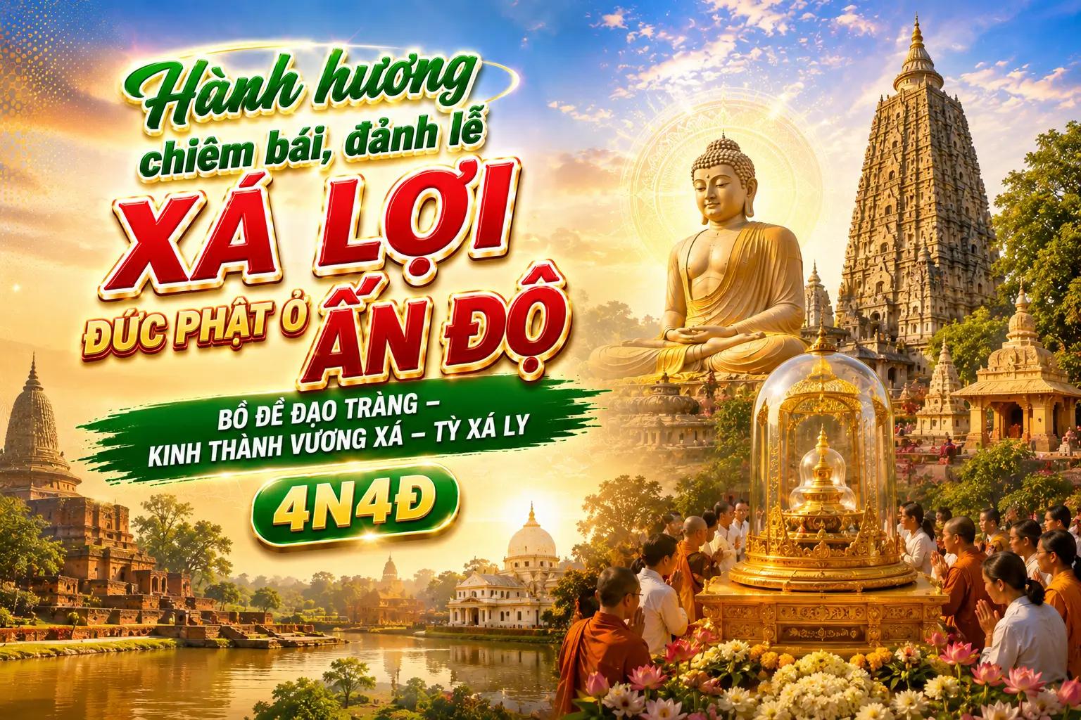 Tour Hành Hương Ấn Độ 4N4Đ | Khởi Hành Từ TP.HCM