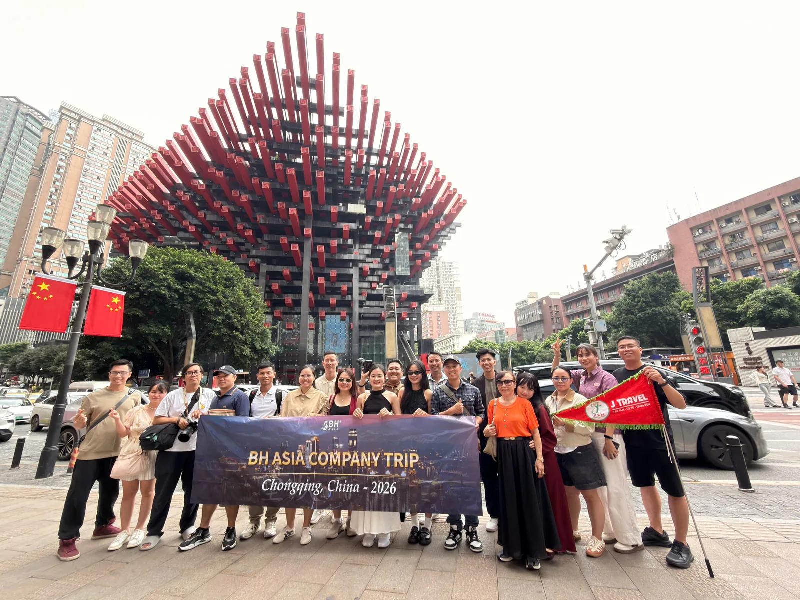 Trung tâm Nghệ thuật Quốc Thái Trùng Khánh - Company trip Trùng Khánh BH Asia