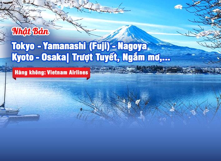 Tour Nhật Bản: Tokyo - Yamanashi (Fuji) - Nagoya - Kyoto -  Osaka | Trượt tuyết, ngắm mơ và Kawazu Sakura