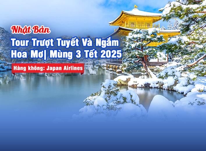 Tour Nhật Bản: Tour trượt tuyết và ngắm hoa mơ | Mùng 3 Tết 2025