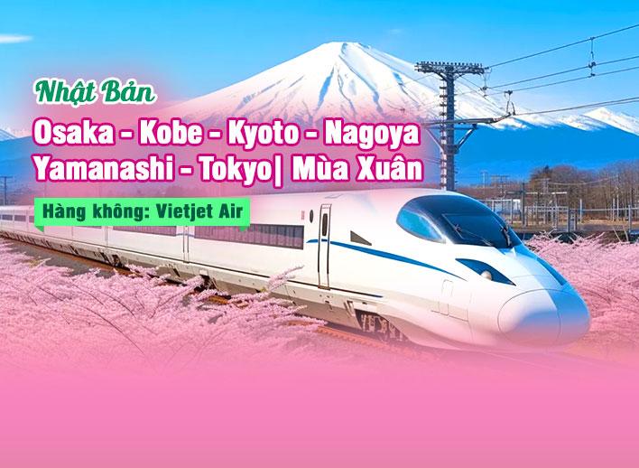 Tour Nhật Bản: Osaka -  Kobe - Kyoto - Nagoya - Yamanashi - Tokyo | Mùa hoa anh đào