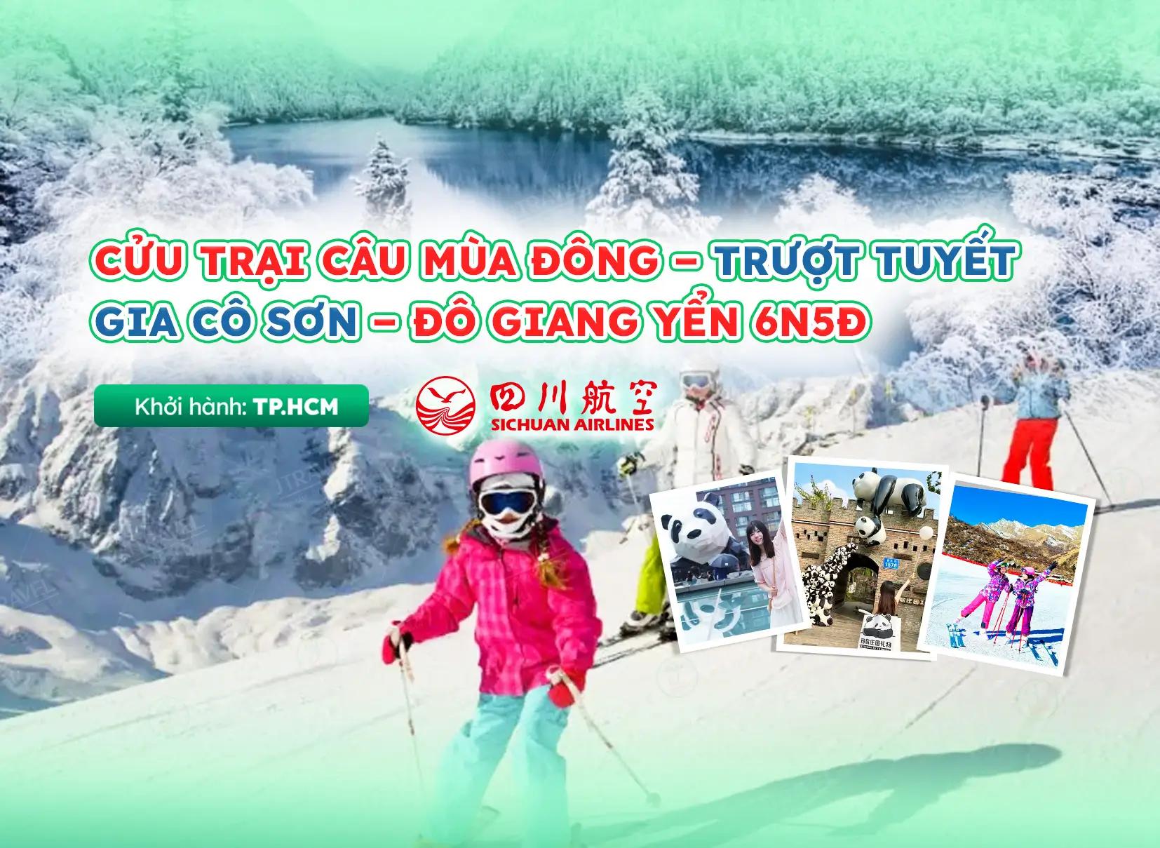 Tour Trung Quốc: Cửu Trại Câu Mùa Đông – Trượt Tuyết Gia Cô Sơn – Đô Giang Yển 6N5Đ | Tour No Shopping Từ TP.HCM